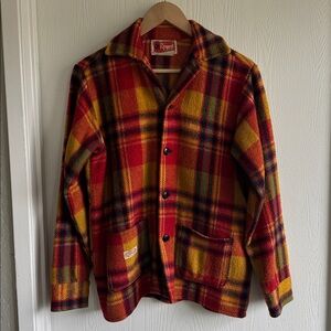 Vintage 70s Regent Plaid Wool Jacket